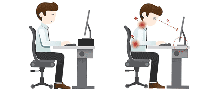 La importancia de tener una buena postura mientras trabajas frente al ordenador